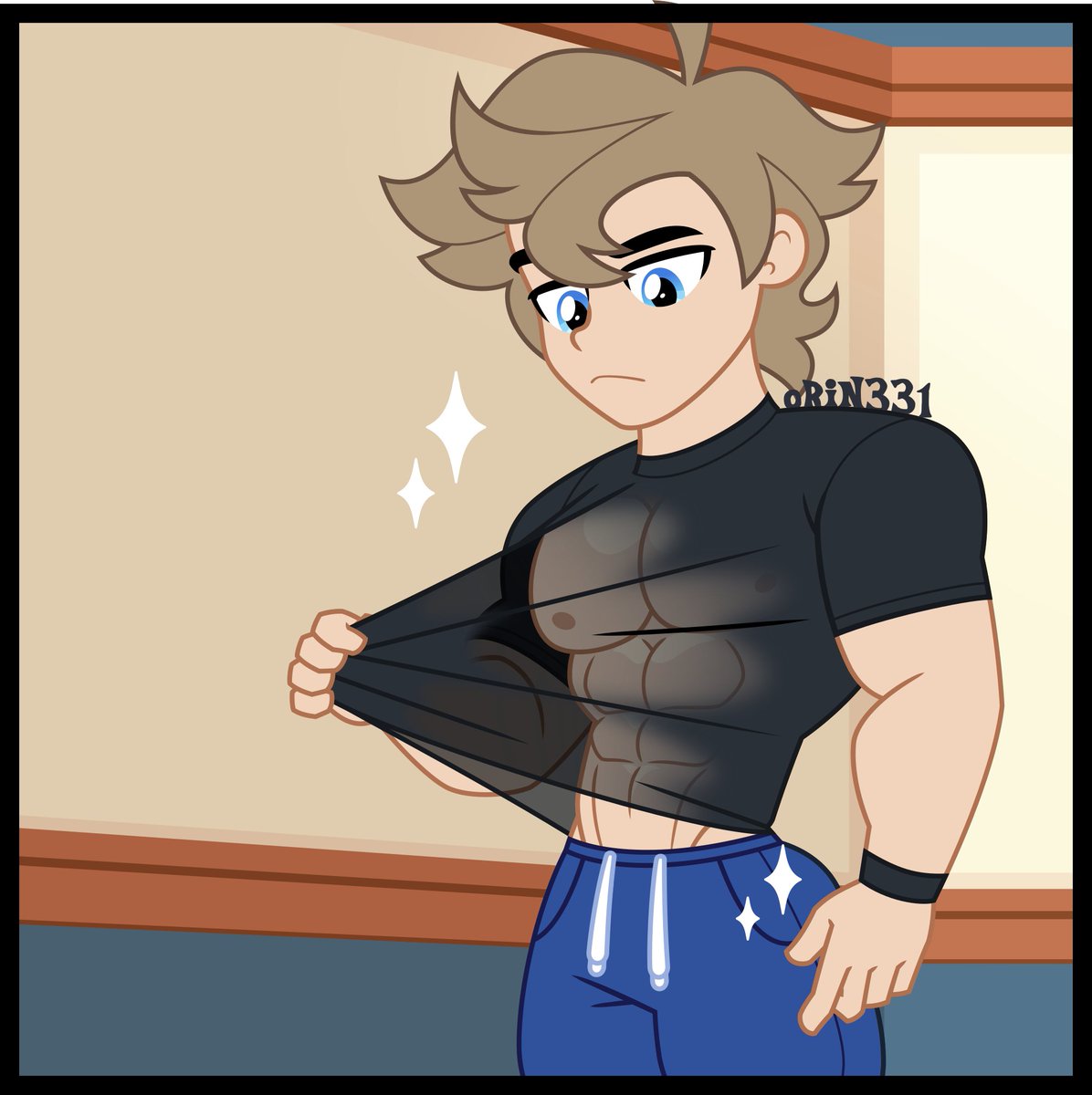 Omid_flux's tweet photo. Omid used a wrong detergent for his laundry today, but I think it'll be okay. What do you think?
art by @orin331 https://t.co/SdUY8IXUWL