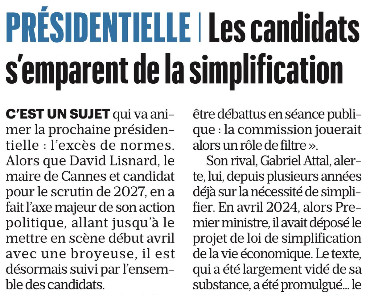 assograndparis's tweet photo. A quand la #simplification du #GrandParis avec son millefeuille à 6 couches ?
Alors que @GabrielAttal en a fait son cheval de bataille, que @davidlisnard tente de s’y atteler… https://t.co/BwueUIzdf6