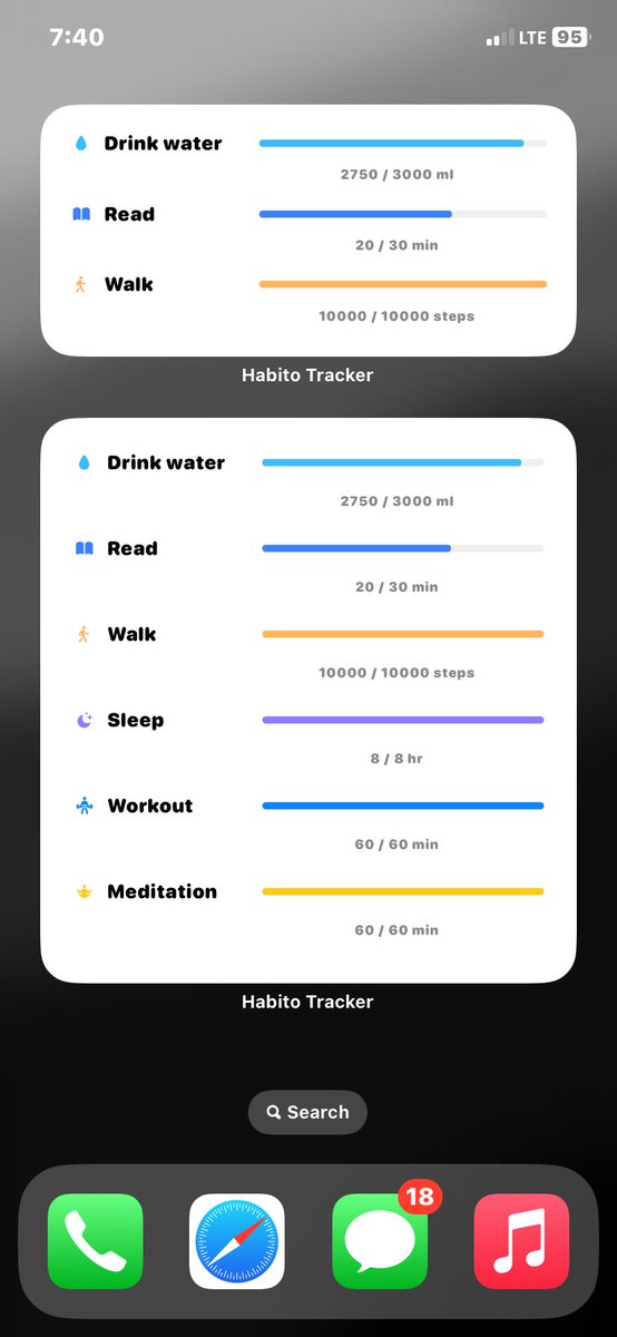vasanthadabala's tweet photo. - Widget Rings, Bars and reports added

#BuildInPublic #HabitTracker #IndieDev #AI #iOSDev #Startup https://t.co/CgzZDEyvuX