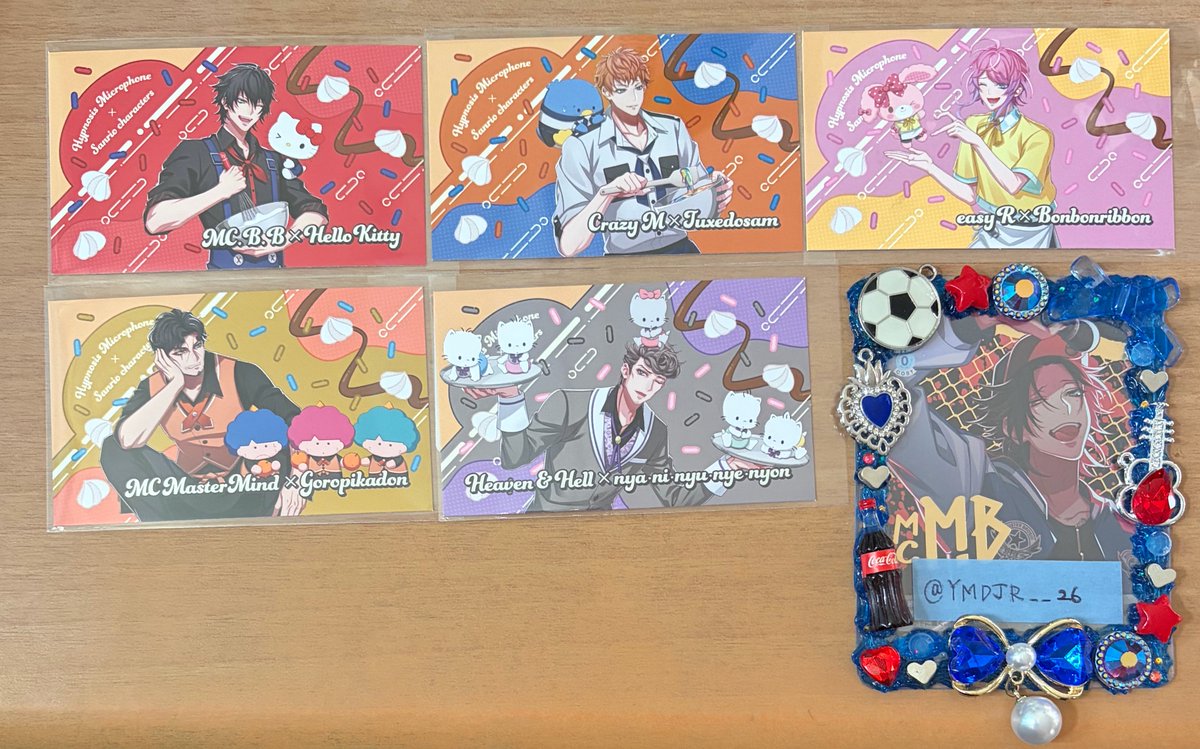 YMDJR__26's tweet photo. 【交換/譲渡】ヒプノシスマイク ヒプマイ サンリオ ディッパーダン 特典

譲→一郎、♡理鶯、乱数、♡零、♡獄

求→二郎or500/枚＋送料(♡のみ)

お気軽にお声掛けください✨ https://t.co/GTLvuZlXck
