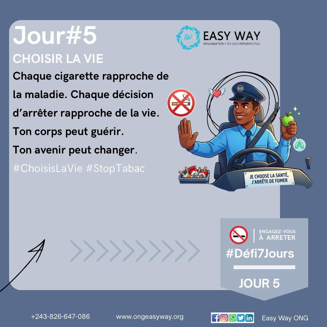 barakelaude's tweet photo. 🚭 Jour 5 : Choisir la vie 

Chaque cigarette rapproche de la maladie. Chaque décision d'arrêter rapproche de la vie. Ton corps peut guérir. Ton avenir peut changer. 

#JourneeMondialeSansTabac
#RespirerSansTabac
#ChoisisLaViePasLeTabac
#SansTabac https://t.co/EWtl5x2ZtQ