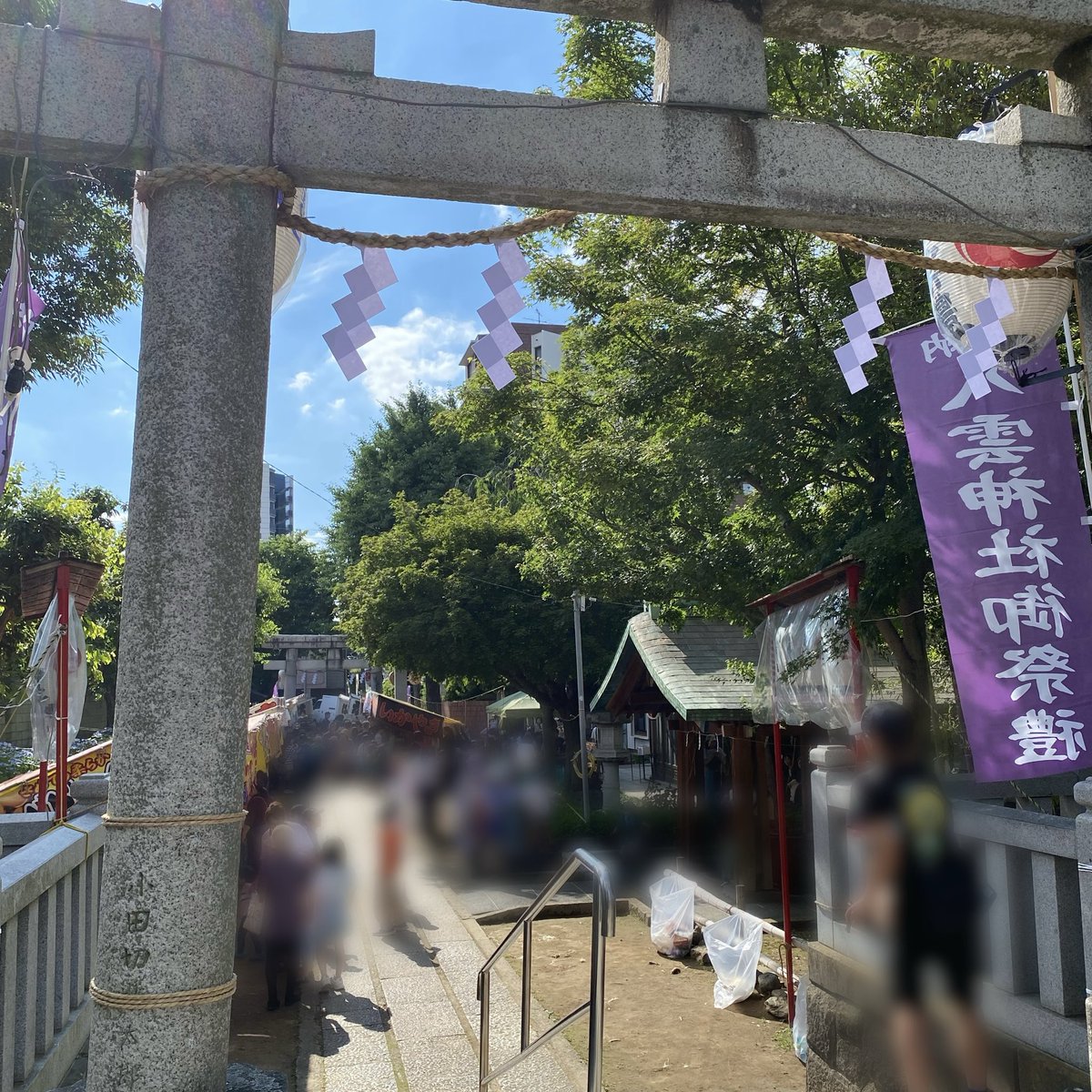 mint_itabashi's tweet photo. 今週末は近所の神社がお祭り⛩️🏮 https://t.co/HIMUgwMa5f