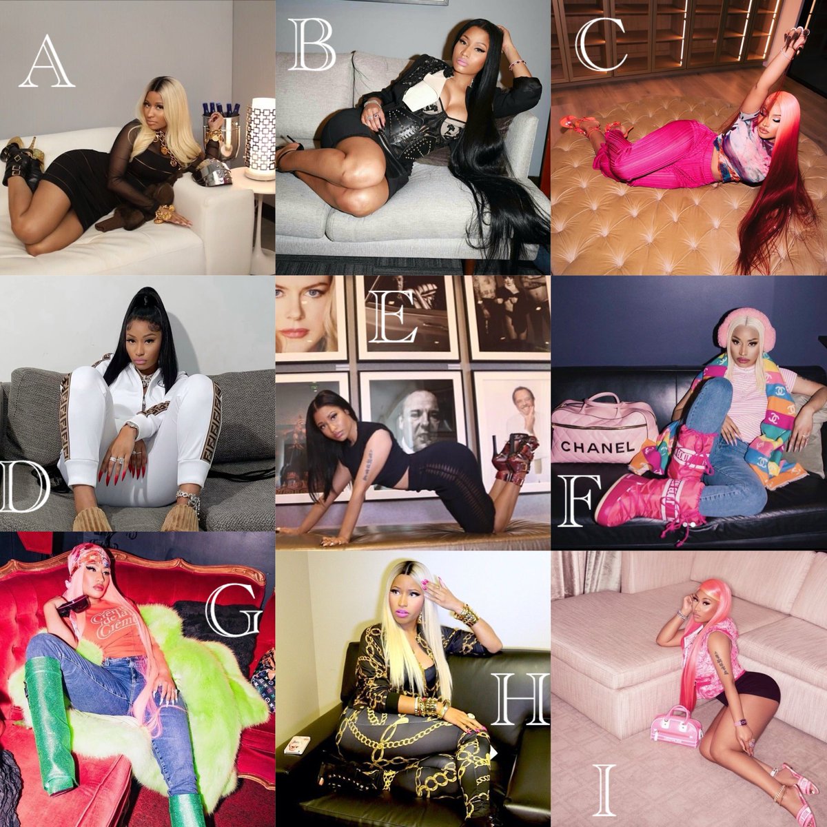 mcflurry_z's tweet photo. I know a couch hates to see her coming. Which Sofa Minaj is your favorite?😭 https://t.co/Rne8oaFwq9