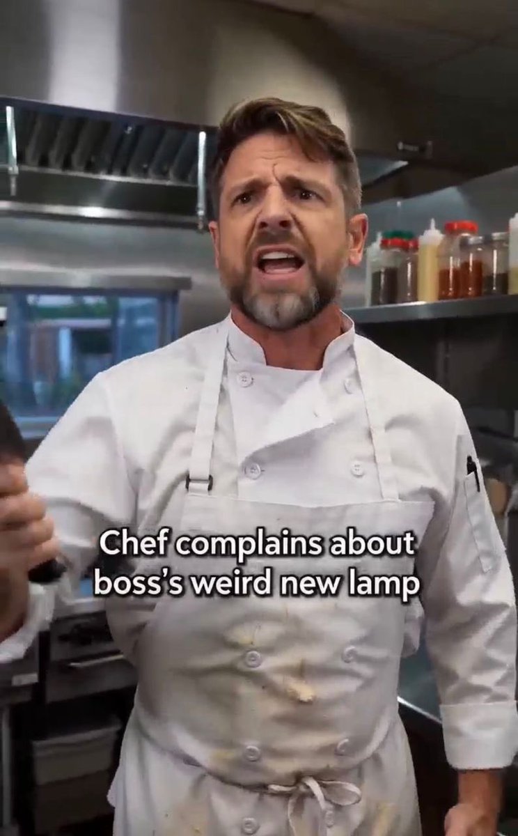 Calmlifetale's tweet photo. He ranted about new lights, then saw his boss.
#Shorts #KitchenComedy #FunnyFail #DailyRelatable #ComedyAcademy https://t.co/iIvg4oSqpF