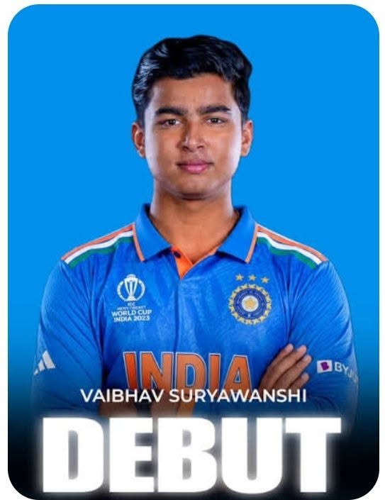 nnmanavendra's tweet photo. भारतीय क्रिकेट में नया इतिहास, 15 वर्षीय 71 दिन की उम्र में टीम का हिस्सा बने वैभव सूर्यवंशी ।
उनके पहले सचिन तेंदुलकर 16 साल 194 दिन में भारतीय टीम का हिस्सा बने थे । वहीं, श्रेयस अय्यर को टी-20 टीम की कप्तानी सौंपी गई है, जबकि तिलक वर्मा को उपकप्तान बनाया गया है। https://t.co/8Gu5lWRf4a