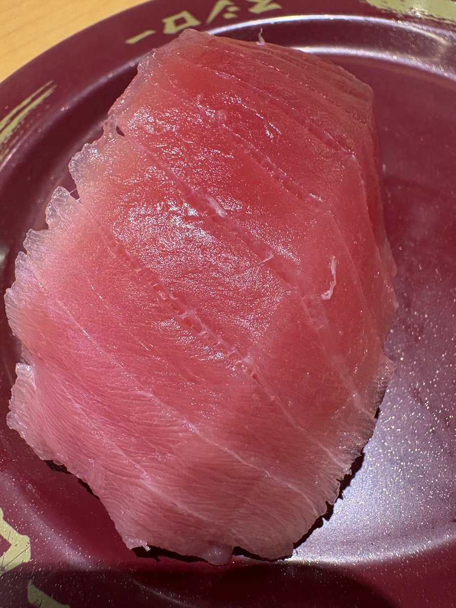 ninja_0209's tweet photo. 今日はスシローで倍とろというネタを食べてきたでござる🥷🫶
中トロのネタが大きすぎてシャリが見えないでござる！
美味しすぎてこればっかり注文してしまいました🍣
年に一度のスシローのイベントらしいから近々また行こうかな🥷💨 https://t.co/6sr5WlGHcT