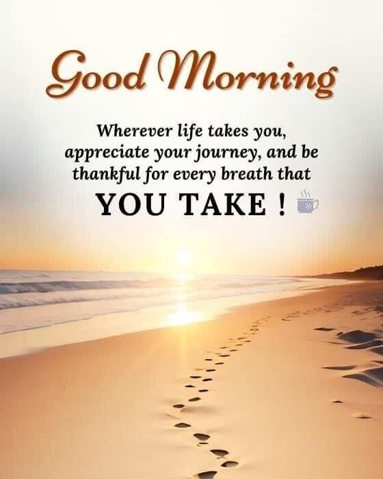 cfraser61's tweet photo. Good morning friends.  What a beautiful Saturday morning.  Remember Life isn’t just about reaching the destination—it’s about enjoying the journey along the way. 🌅
Take time to appreciate the little moments today; they often become the memories you cherish most. ✨ Have a great https://t.co/LbVxwQ4jlG