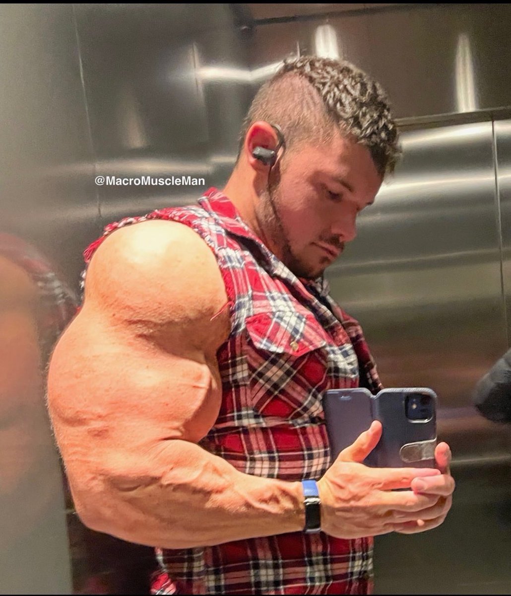 MacroMuscleMan's tweet photo. Went to take a selfie and the sleeves blew off https://t.co/eozgDGgFoe