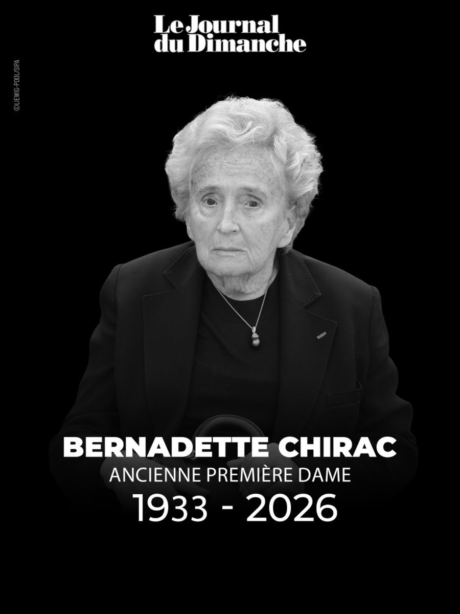 leJDD's tweet photo. Bernadette Chirac est morte à l’âge de 93 ans. https://t.co/OAasaIeU87
