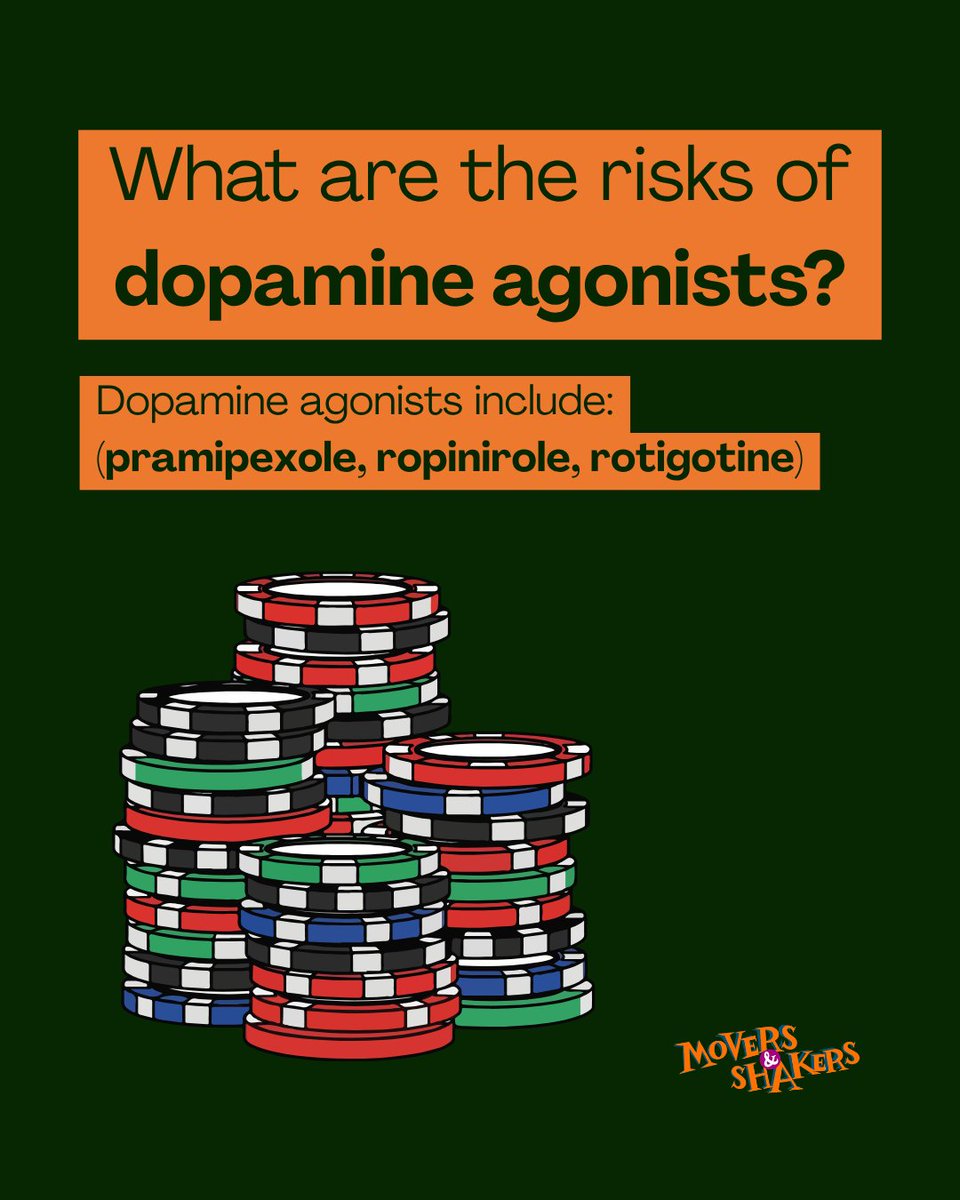 moversand6's tweet photo. Dangerous drugs?
Well there's a risk to a Parkinson's #drug you may not know about..
This week we're talking about #dopamine agonists and their often forgotten side effect of #impulsive behaviours.
Listen to our latest episode to find out more! https://t.co/s9xmJ3csvZ https://t.co/9121yrzzoR