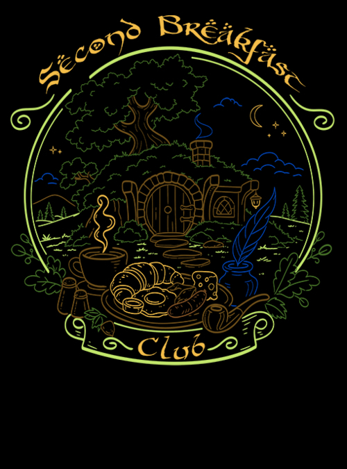 qwertee's tweet photo. "Second Breakfast Club" for just 12hr more on https://t.co/PrRul7wbSk RePost for chance at FREE TEE! https://t.co/nLrzkY0A8B
