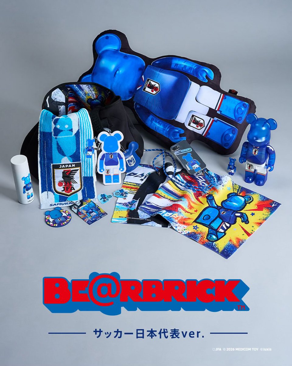 BE@RBRICK サッカー日本代表ver. POPUPSTORE開催中⚽️ 100%&400%抽選