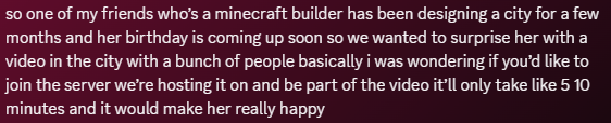 kitsfu's tweet photo. New discord hack is going around, they will ask if you play Minecraft, then respond with this. Be safe 🤍 https://t.co/ljlVBqdWTa