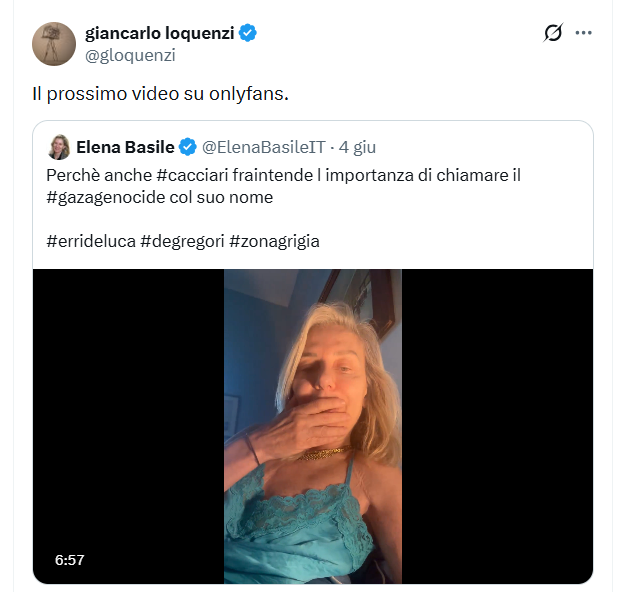 Moonlightshad1's tweet photo. Sicuramente nessuno farà commenti sulla battuta sessista del tizio, il quale, ricordo, lavora in Rai, è stipendiato da tutti per fare l'ultrà nei social. https://t.co/CtrtmpBq5a