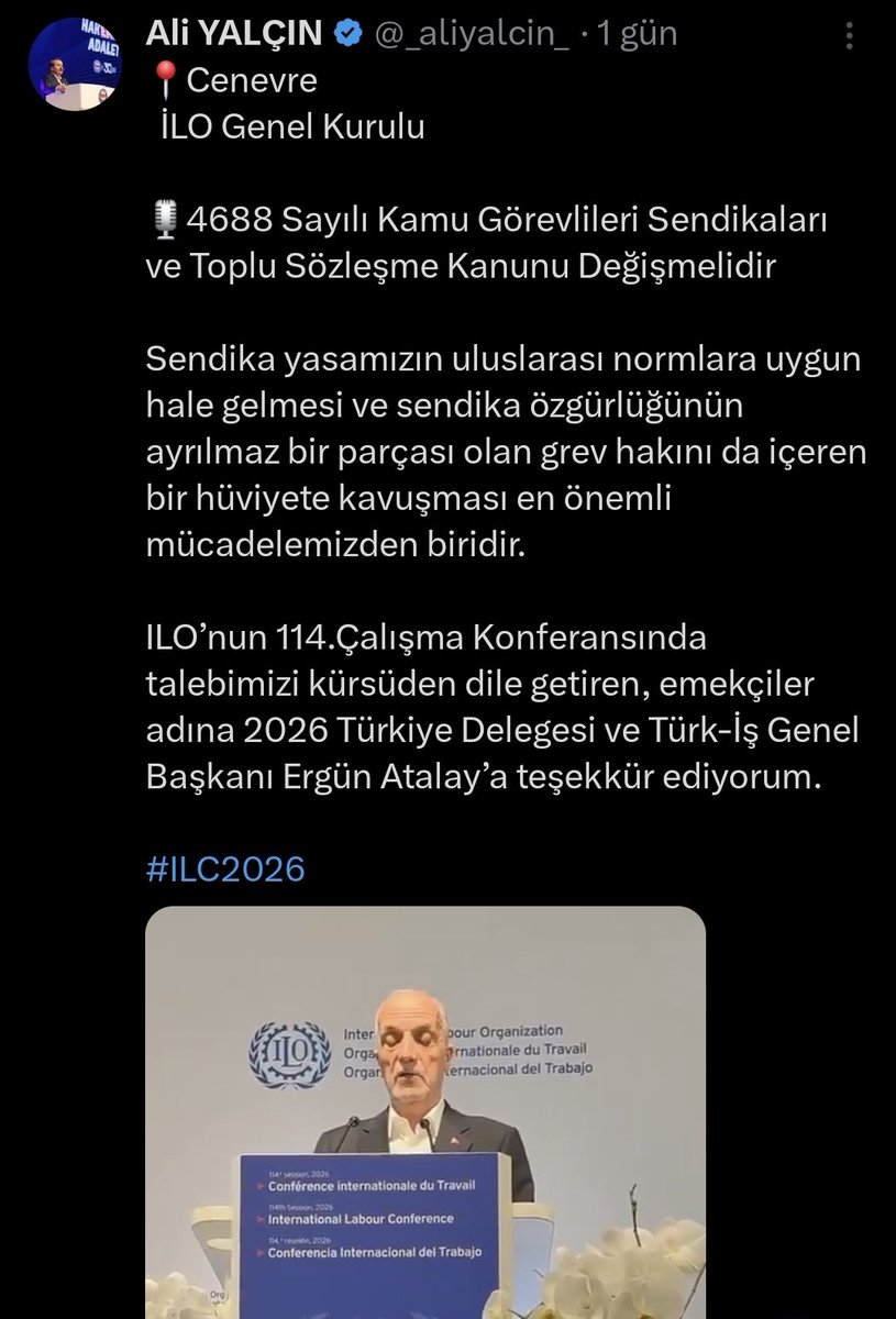 Kahramn0038's tweet photo. Sözleşme sürecinde 
Konuşmaya çıktığı her mecrada #Kamuiscileri ve özlük haklarını dilinden düşürmeyen Memur-sen Başkanı,iş barışını bozacak şekilde yapmış olduğu açıklamaları unutmadık 
Kamu İşçisinden aidat alıp ILO daki toplantıda Memurun sözleşmesini konuşmayı kabul etmiyoruz https://t.co/k1Gxlf4c0n