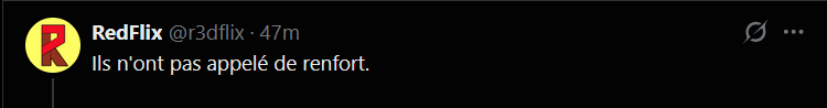 Akrepul's tweet photo. @MeeksBuzz1 @r3dflix @BBR_VIBES J'adore l'affirmation du gars qui n'était pas là, qui réinvente l'histoire à sa guise pour tenter de dédouaner des meurtries de son "camp" (encore une fois, d'ailleurs) alors l'instruction soutient l'inverse.

C'est prodigieux la France vu d'ici. https://t.co/45lquQLheW
