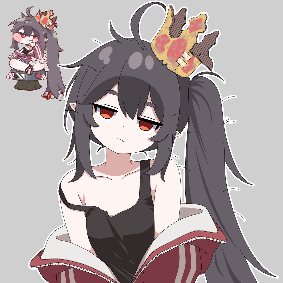 red_blue_ACO's tweet photo. 擬人化リスティ https://t.co/VmW2BUpH2b