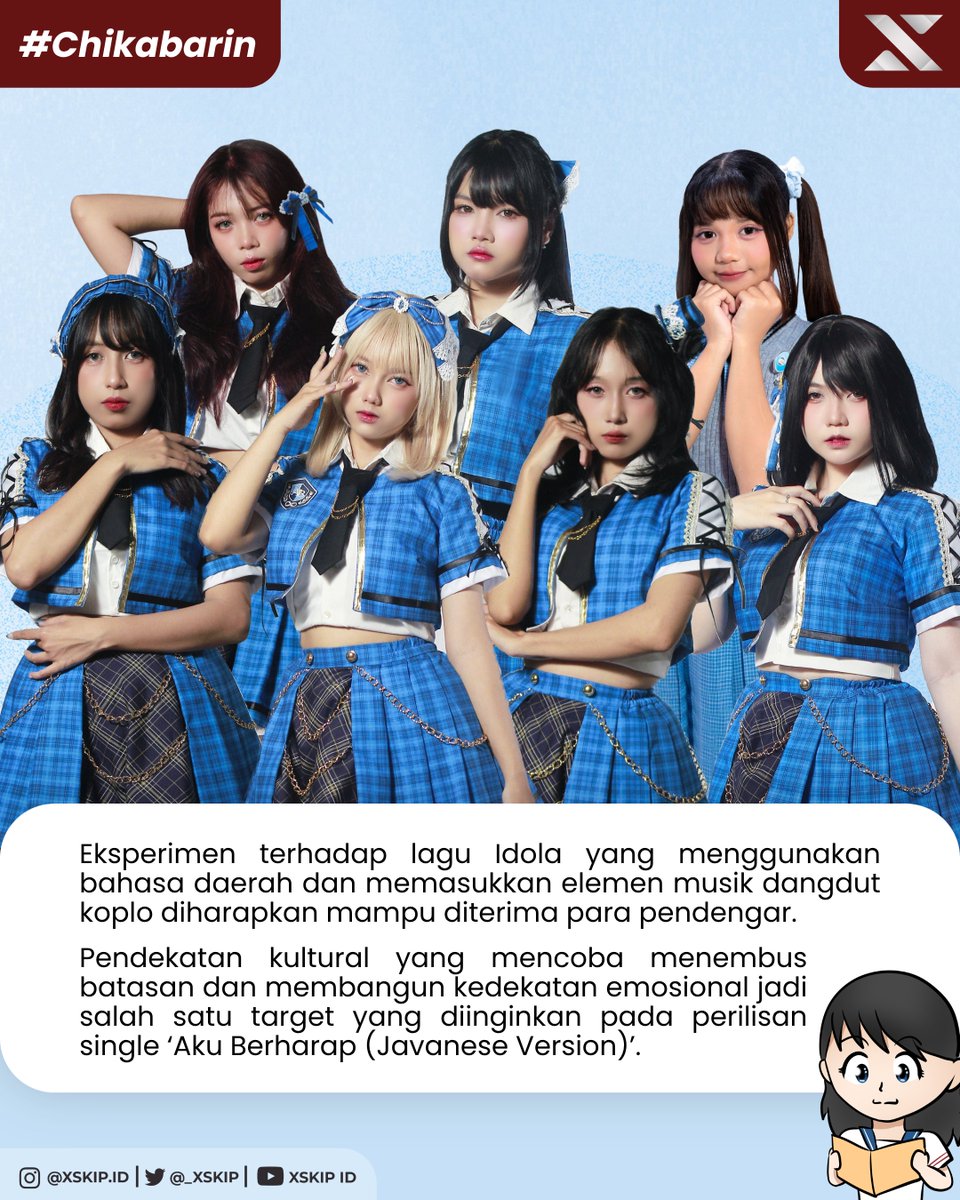 _Xskip's tweet photo. @AozoranoBelt Dengan sentuhan bahasa daerah dan musik yang berbeda dari versi aslinya Aozora no Belt mengajak kamu untuk mendengarkan sentuhan unik pada dunia idol lokal Indonesia yang berbeda! https://t.co/QaWVexQwNg