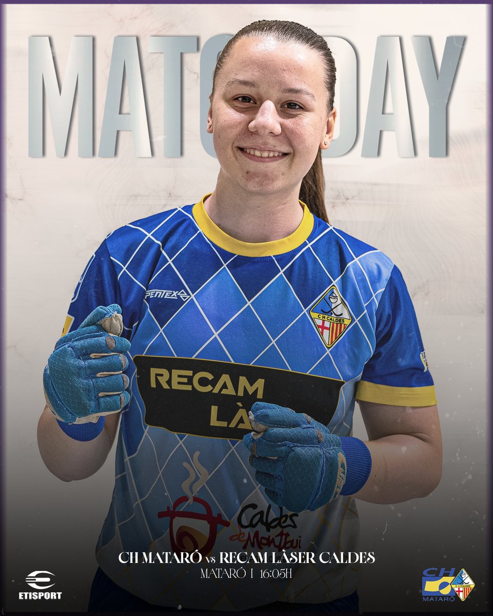 chcaldes's tweet photo. 💪 𝐌𝐀𝐓𝐂𝐇𝐃𝐀𝐘!   

🆚 @CHMataro   
⏰ 16:05H 
🏆 Play-off Nacional Catalana, Final 1
📍 Mataró

👊 Som-hi, equip!

#SomhiCaldes https://t.co/37O6cxnf1n