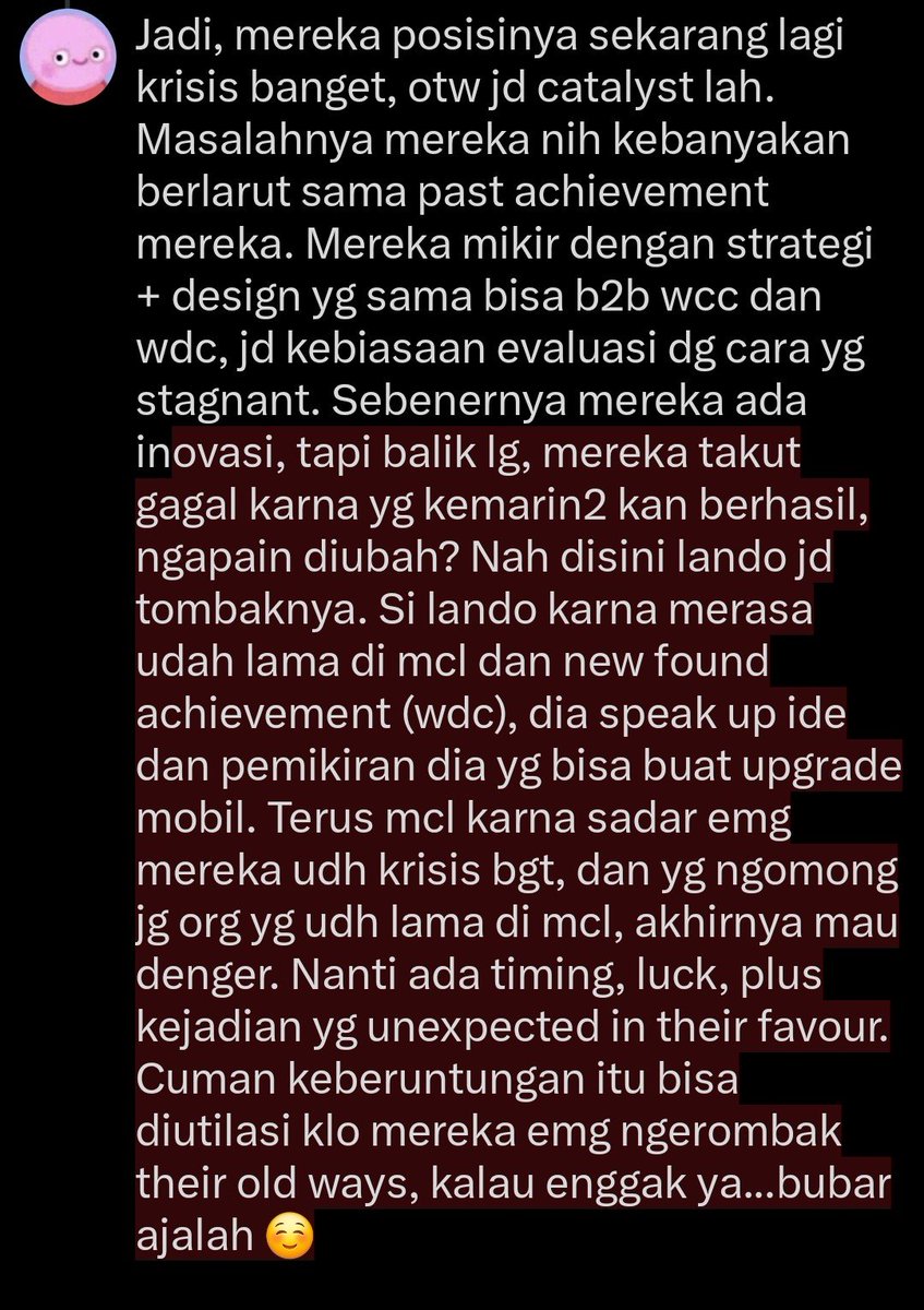 asbunism_'s tweet photo. @ferretkeributan Ini konteksnya apakah mcl bisa get a grip dan put lano di title fight ya, wkwk.
#intinya mereka harus nerima change itu inevitable https://t.co/jw9tMjmdTc