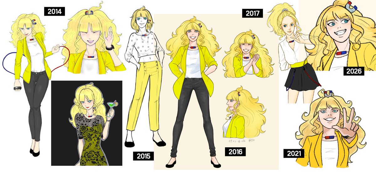 riodrawsstuff's tweet photo. 약간...ㅋㅋㅋㅋㅋ내 디지털 그림 변천사 발자취가 고스란히 담겨있고 내가 어케 발전해왔는지도 볼 수 있는 캐릭터ㅋㅋㅋㅋ(2014년부터 판타블렛으로 그림 그리기 시작했음이 https://t.co/aHUIdmdPcQ
