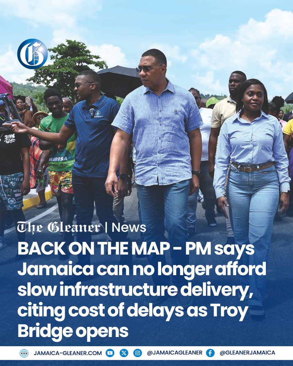 JamaicaGleaner's tweet photo. Prime Minister Dr Andrew Holness has declared that Jamaica can no longer afford a public bureaucracy that delays critical infrastructure projects for years.
Read more: https://t.co/fDl88HQXJI https://t.co/t8CGPkRpN6