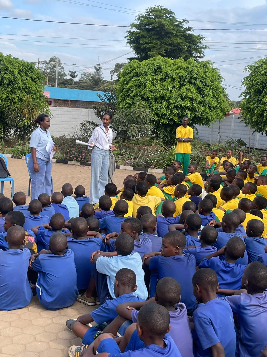 qsimpactrwanda's tweet photo. Yesterday, QS Impact Kigali Council engaged 200 students, teachers, and school leaders at GS Kagugu as part of #WorldEnvironmentDay2026 and #GlobalDayOfAction.

Together, we discussed climate change, carbon footprint reduction, and environmental stewardship. https://t.co/4YaJdoOTHZ