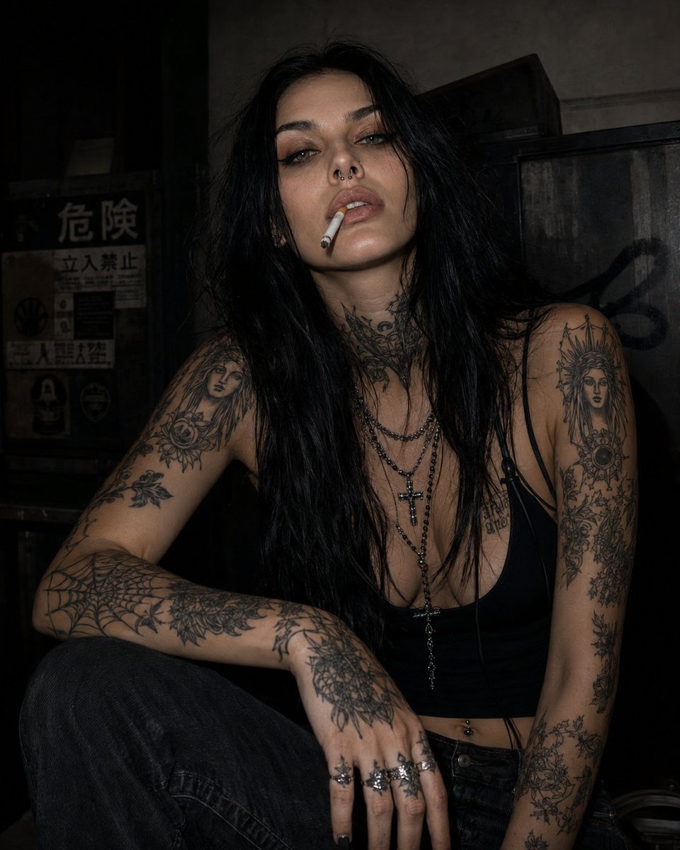 itsariot7's tweet photo. I just got kicked from Insta. 
So I decided to take a stroll to X. 
Can you have this baddie? 🤘

#itsariot #rgs #monroe #nawty #inkbabes #tattoos https://t.co/zqYxrxOT29