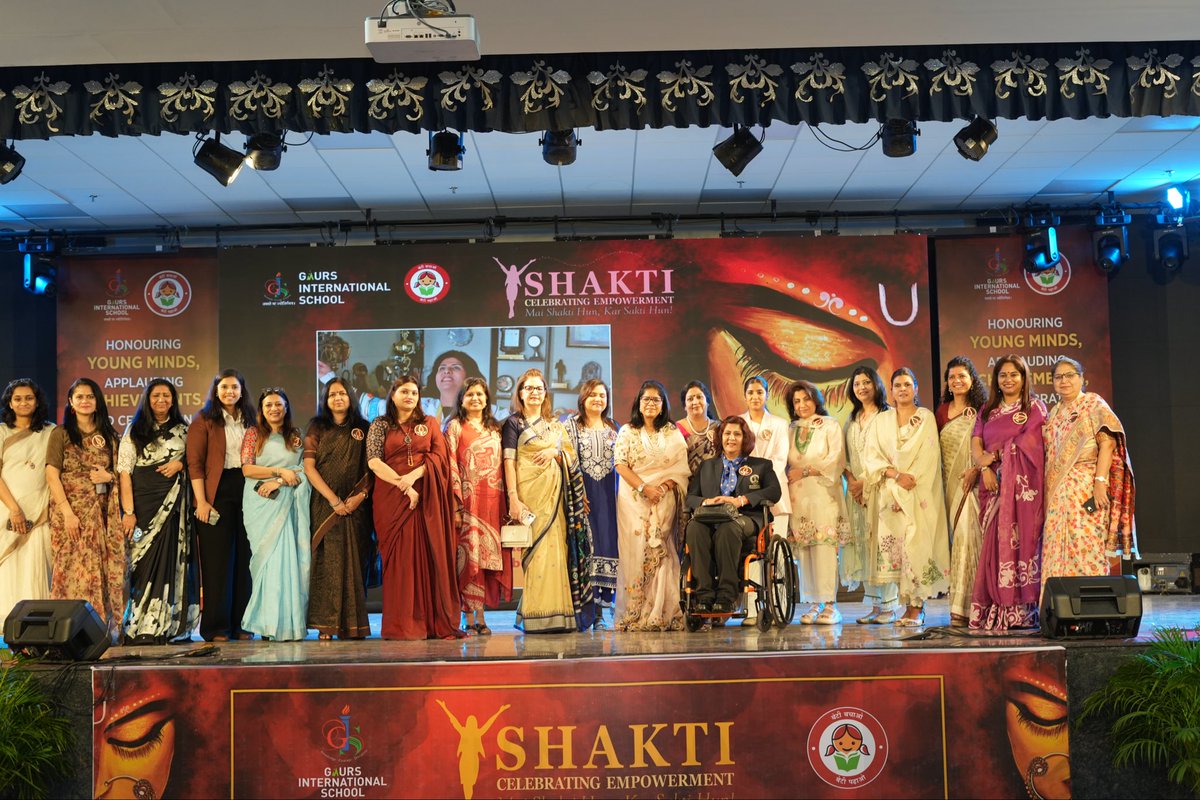 DeepaAthlete's tweet photo. A truly special experience at @gaurs_school during their Annual Day Shakti: Celebrating Empowerment. What stayed with me long after the event was not just the performances, but the sincerity, curiosity, and courage of every young mind I met.  It was moving to see my journey reflected through poems, words, and expressions crafted with such thought and emotion. Grateful for the warmth, respect & openness shown by the entire school community. If even a small part of my journey helps a child believe in their own strength, that is the most meaningful achievement of all.
#GaursInternationalSchool #InspiringYoungMinds #Shakti #Empowerment #DeepaInspiring #AbilityBeyondDisability