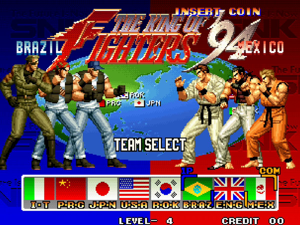 bigodeverso's tweet photo. Um detalhe que pessoalmente curtia muito em Street Fighter e nos primeiros The King Of Fighters era ver lutadores/equipes representando os países.

Virava um tipo de Copa Do Mundo da pancadaria! https://t.co/3U7ClrvaEr