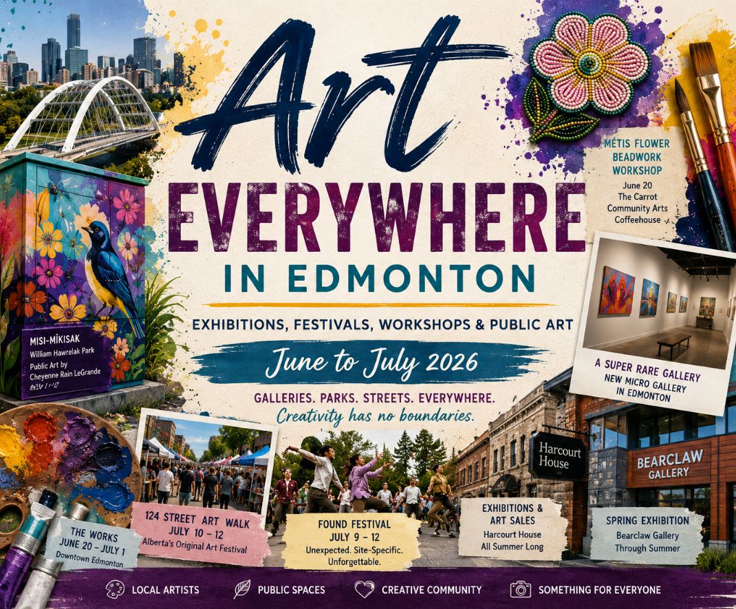 whereedmonton's tweet photo. New galleries. Public art. Festivals. Workshops. Exhibitions.

Edmonton's arts scene is packed this summer. Here's what's happening between now and August.

https://t.co/Snj6JyY73s

#yeg #yegarts #yegevents #ExploreEdmonton #ArtEdmonton #ThingsToDoYEG https://t.co/OmgORylqha