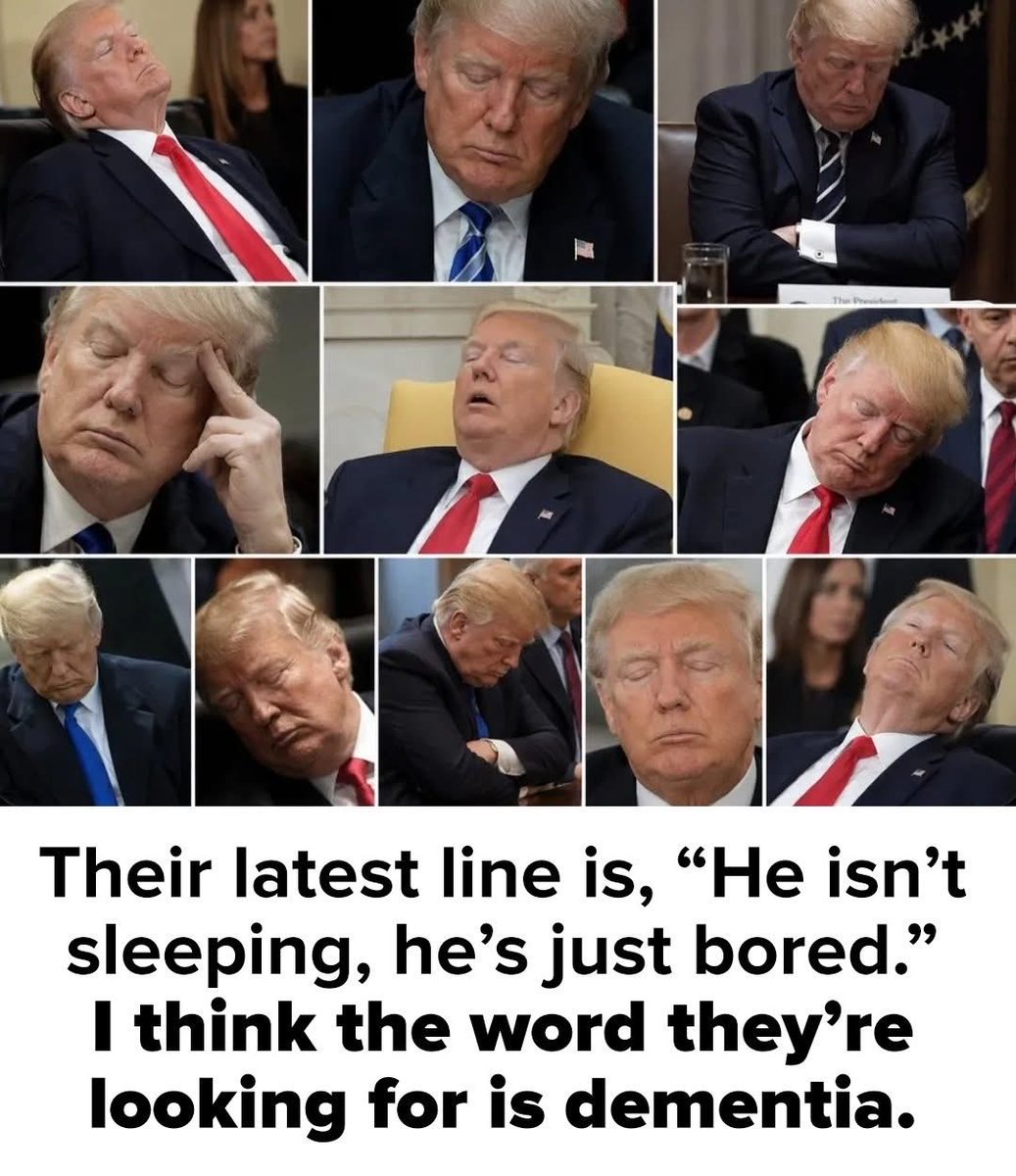 alanb_1973's tweet photo. If you’re bored with the most important job in the world, GTFO. 
#Trump #SleepyDon https://t.co/QoBcsc7ONk