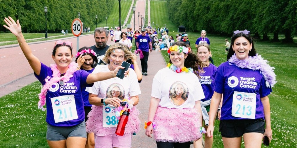 TargetOvarian's tweet photo. We're in Stormont Park for Ovar-Dressed Belfast tomorrow! A huge thank you to everyone who has signed up to take part and help raise vital funds and awareness 💜
If you'd like to join this 5k walk, meet us at our registration point on Prince of Wales Avenue at 10am tomorrow 😊 https://t.co/R9N4qpYqUJ