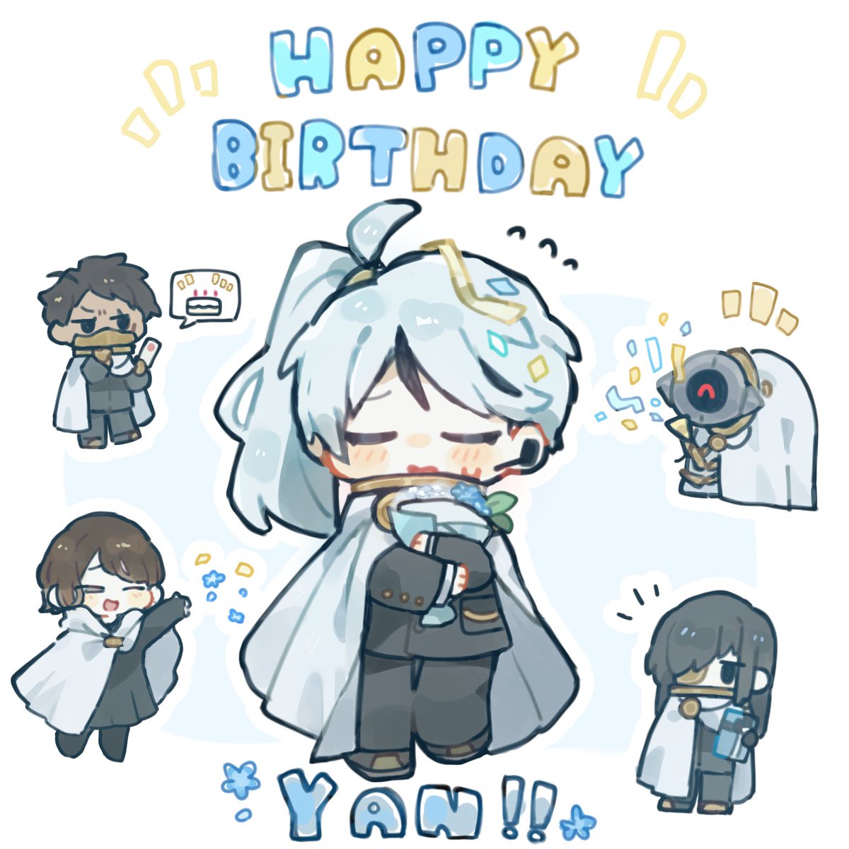 Kmb5_5625's tweet photo. 間に合った〜〜〜！
ヤン君お誕生日おめでとう🎉 https://t.co/jpTgK2MQad
