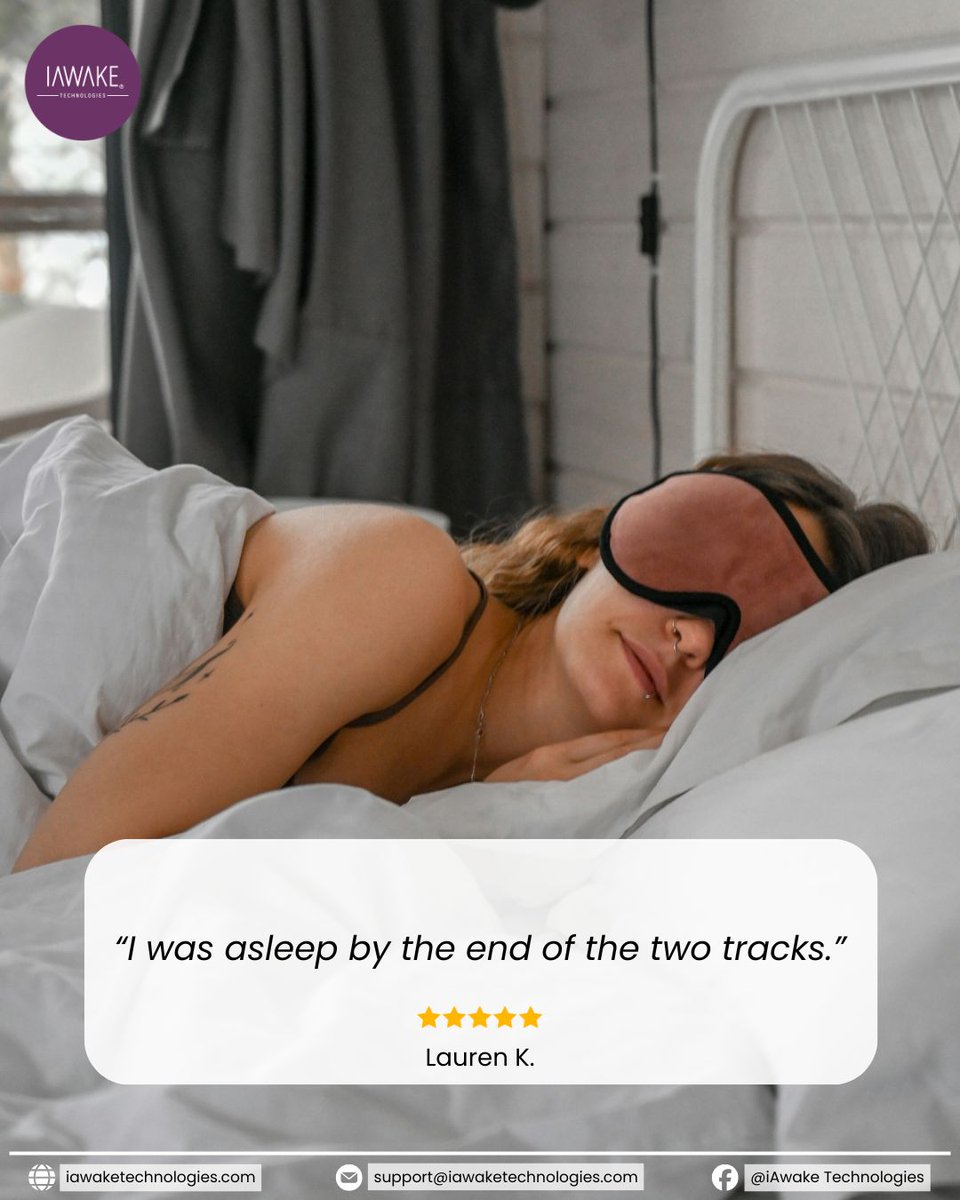 iAwakeTech's tweet photo. "I was asleep by the end of the two tracks, right. What more could I ask for?" : )  ~ Lauren K

Ocean waves + hypnotherapy + brainwave entrainment = the sleep you've been missing.

🎧 https://t.co/Ucmeftmfd9

#SleepBetter #SoundHealing #SleepWell #BrainwaveEntrainment #Meditation https://t.co/VaWTOXC21k