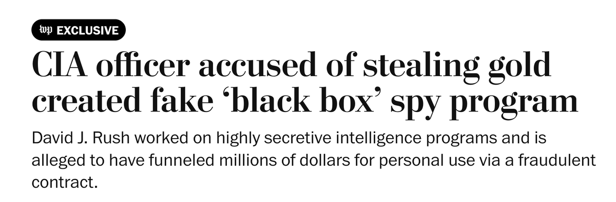 HansMahncke's tweet photo. These “black box” programs, which we also learned last year were being widely used by the FBI to bury anything that didn’t fit the anti-Trump narrative, are like a total free-for-all within the intelligence community. Can’t wait for @pulte to burn the whole thing to the ground. https://t.co/FSInmGL7F6