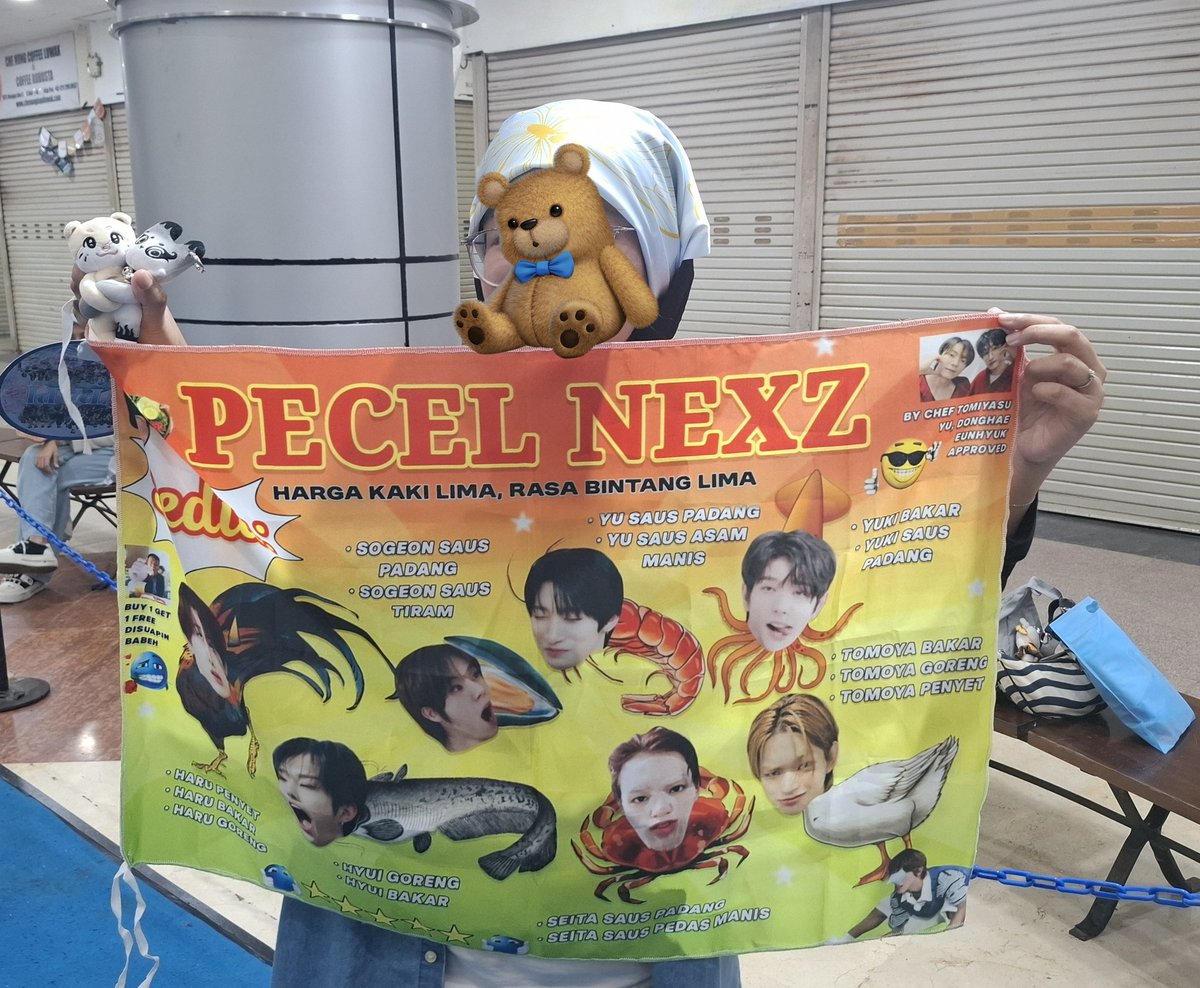 kkitsumond's tweet photo. absen dulu dik adik bersama warung pecel nexz bikinan @meewzip, maapin abangnya ketutupan (tbl dipalak abis ini) https://t.co/J3YY0gidjl