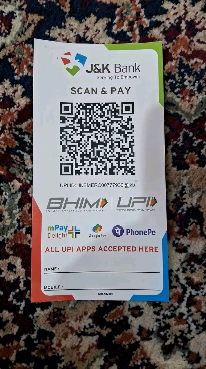 KoshurNewton's tweet photo. Scan and Donate https://t.co/V9R51gljfE