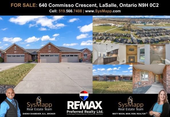 MMoonREAgent's tweet photo. *** For Sale ***

640 Commisso Crescent, LaSalle, Ontario N9H OC2 | Luxurious Freehold Townhouse In Prestigious Neighbourhood | Call/Text: 519.566.7408 | https://t.co/9GGLvViNt4

For more information including photos, please click the link below:

https://t.co/nl2C5iuJTH https://t.co/67y7GZMB1J