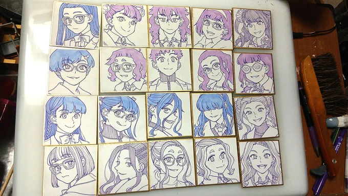 あとは色を塗るだけ。 