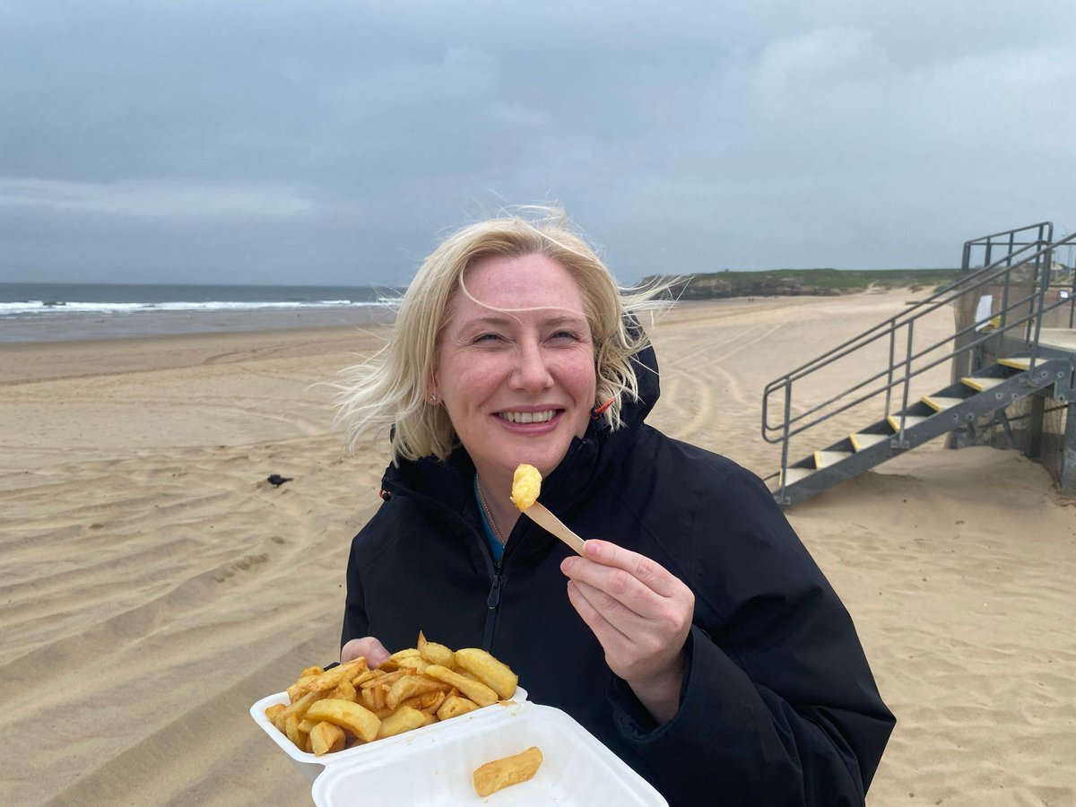 EmmaLewell's tweet photo. A day late this year for #NationalFishAndChipDay 
In South Shields we have so many great places to choose from we need a week not a day! 🐟🍟 https://t.co/Ba7zA0TdTX