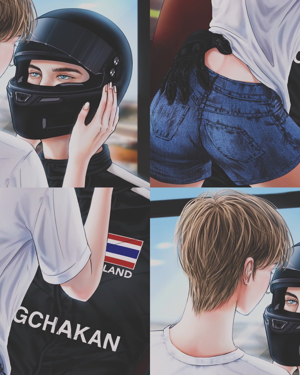 yingrakpchanin's tweet photo. #เชาส์จะไม่รัก 

รถลัมโบร์กีนีสีดำถูกขับมาจอดที่หน้าพิท ทันทีที่นักแข่งก้าวเท้าลงจากรถ เสียงเชียร์จากผู้ชมบนอัฒจันทร์ก็ดังกระหึ่ม

ตารางคะแนนเด่นหราอยู่บนหน้าจอขนาดใหญ่ ชื่อของ ‘ชาวิน’ กินพื้นที่ด้านบนสุดของตาราง การแข่งขันจบลงด้วยการที่เขาคว้าตำแหน่งผู้ชนะมาได้ 

ร่างสูงในชุดนักแข่งรีบตรงดิ่งไปยังโซนผู้ชมที่มีคนยืนอัดแน่นอยู่มากมาย เขาเห็นร่างเจ้าของเส้นผมสีอ่อนที่ยืนเกาะราวเหล็กสูงเท่าเอวด้วยดวงตาเป็นประกาย ท่าทางดูตื่นเต้นกว่าใคร ๆ 

“ยินดีด้วยนะครับพี่เชาส์ พี่เชาส์เก่งมา—อุ๊บ!”

คำพูดถูกกลืนลงคอ ตั้งโอ๋เบิกตากว้างเมื่อถูกอีกฝ่ายโอบแก้มทั้งสองข้างแล้วโน้มตัวลงมาป้อนจูบหนัก ๆ คล้ายต้องการเติมพลังและมอบรางวัลให้ตัวเอง 

ชาวินผละใบหน้าออกมา เกลี่ยปลายจมูกคลอเคลียกับคนรัก ท่ามกลางสายตานับพันนับหมื่นคู่ 

“ไม่เก่งเท่าหนูหรอก”

ให้รู้กันไปเลย ว่าแชมป์ประจำปีนี้…มีเจ้าของหัวใจแล้ว