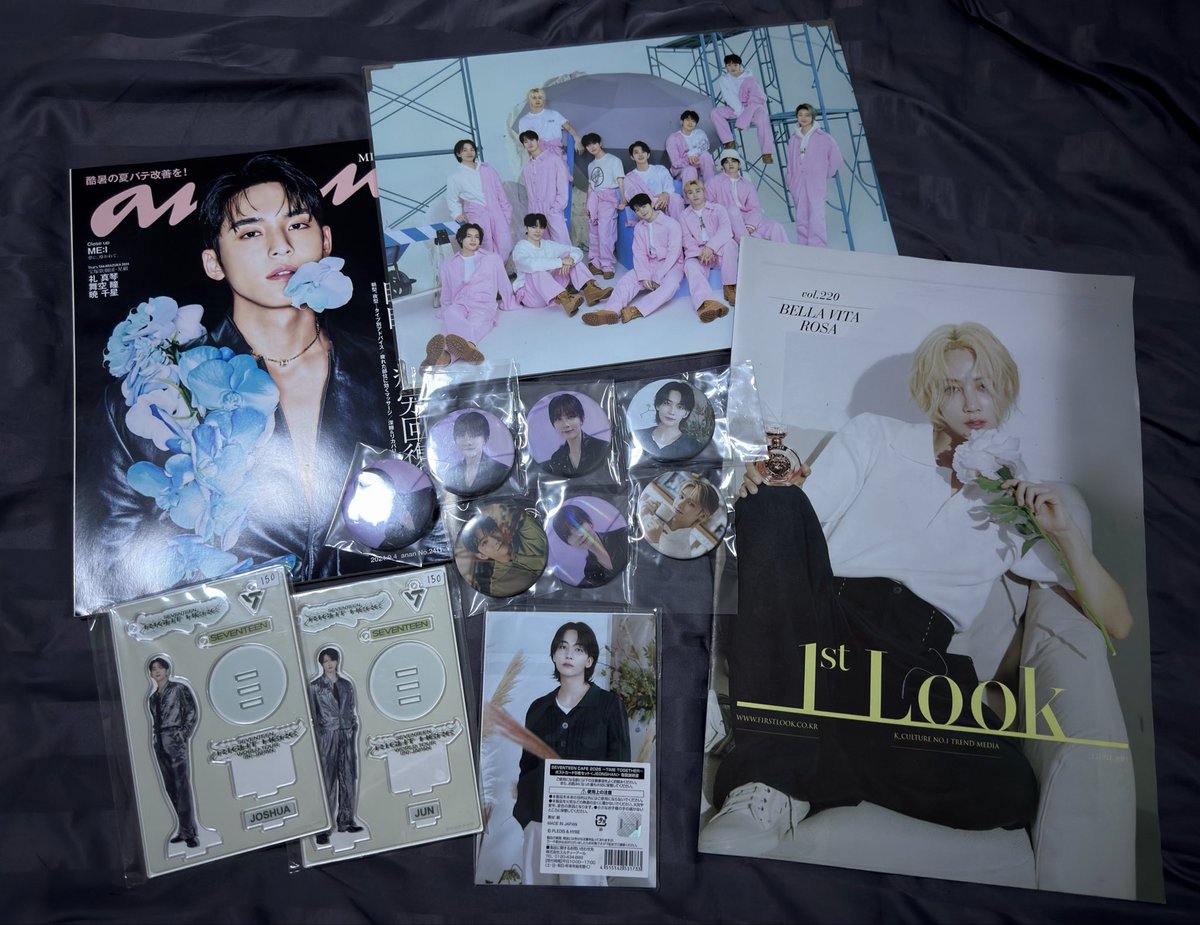 mamumymiu's tweet photo. WTS
นิตยสาร จองฮัน มินกยู เล่มละ 100 บาท
เข็มกลัด Jeonghan 30 บาท โจชัว จุน 20 บาท
สแตนดี้ Jun Joshua ชิ้นละ 150 บาท
รวมโปสการ์ดคาเฟ่ญี่ปุ่น จฮ 220 บาท
พรีเมี่ยมรูปรวมกะรัตแลนด์ 180 บาท

ค่าส่ง 35 บาท 

 #ตลาดนัดสวนแครอท 
#ตลาดนัดseventeen https://t.co/aGUKhdNHEL