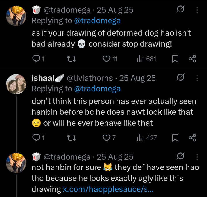 haopplejuice's tweet photo. this doesn't even compare to the stuff they've said about hao but #idonotforget https://t.co/Qk1fB5GN15