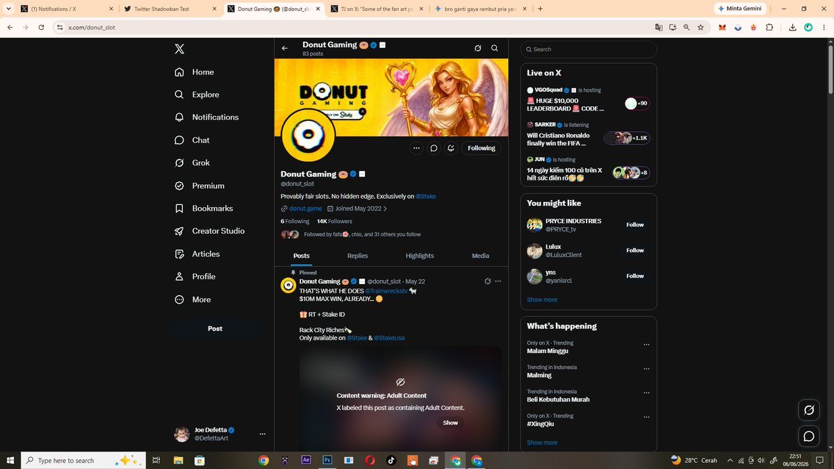 DefettaArt's tweet photo. @FossyGFX @StakeEddie @donut_slot All tasks done
Tag friends @userettiwT @xairafayy https://t.co/DsPKF2pdMD