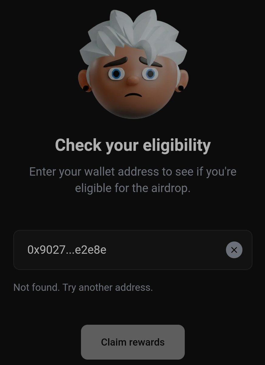 ESLAMY97's tweet photo. @ofc_the_club Hello @ofc_the_club,
I was already eligible and my coins had been verified previously when I opened the claim page, but I did not withdraw them.
Now, when I enter my wallet address, it appears like this.
What should I do? https://t.co/MVh1wknyny