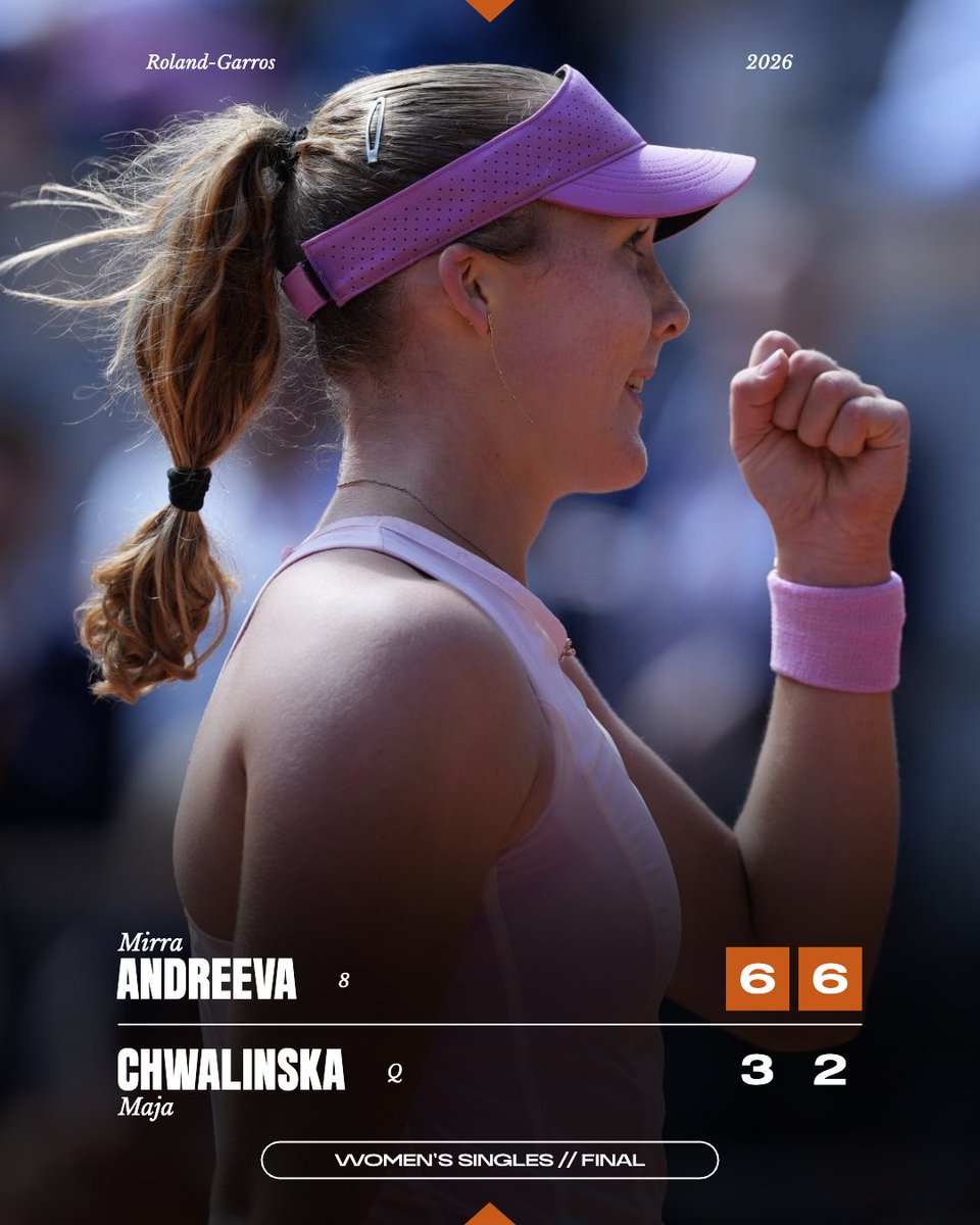 solayman_asif's tweet photo. Congratulations @mirraandreeva @rolandgarros https://t.co/ue89CX6VcE