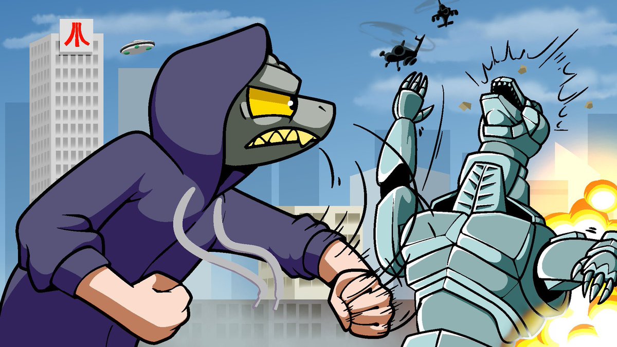 MemeLordVape's tweet photo. In light of the upcoming remaster, here’s the 3 thumbnails I did based on the Pipeworks Godzilla games for @MonsterIslandB https://t.co/6OyHq6vTF9