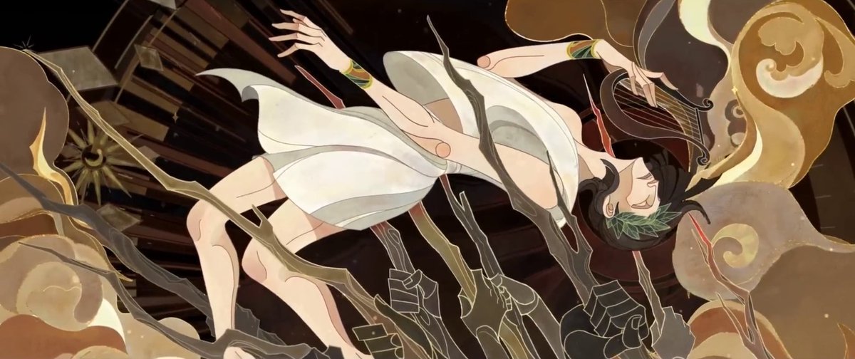 orphrickdaily's tweet photo. — Fun fact!
Frederick’s new A tier is named “Úthaine”, which is Dagda’s (the great God of Irish mythology) harp. In the Irish glossaries, it’s described as “Orpheus”, referring to the Greek myth of Orpheus who plays the lyre and, clearly, our Orpheus from IDV… Soulmatism. https://t.co/idSQ8SmMSU