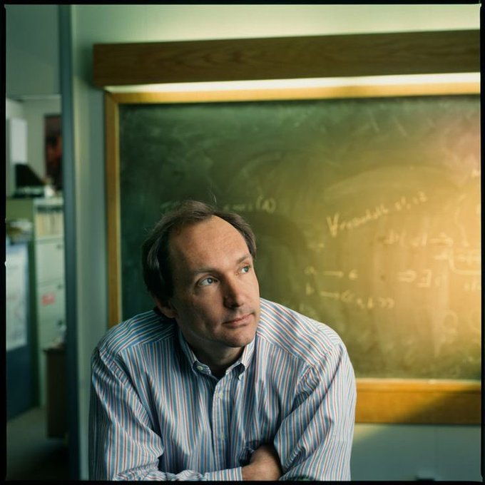 PhysInHistory's tweet photo. The World Wide Web (www) was invented at CERN by Tim Berners-Lee, a British scientist who worked there in 1989. https://t.co/uILaEbvb8c